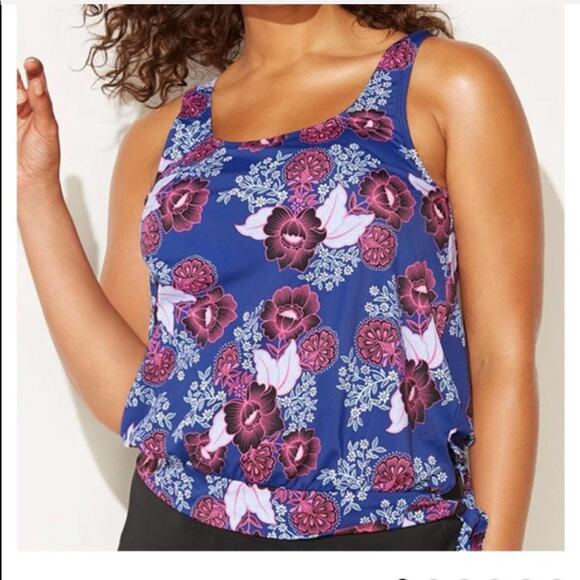 Swimsuits for all BLOUSON SWIM TANKINI Top - Picture 1 of 6
